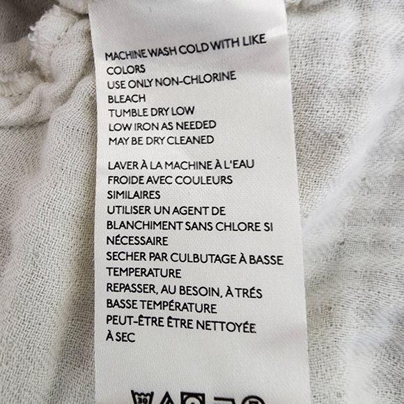 We The Free Oversized Raw Hem Beige Top Size Small - Picture 16 of 16